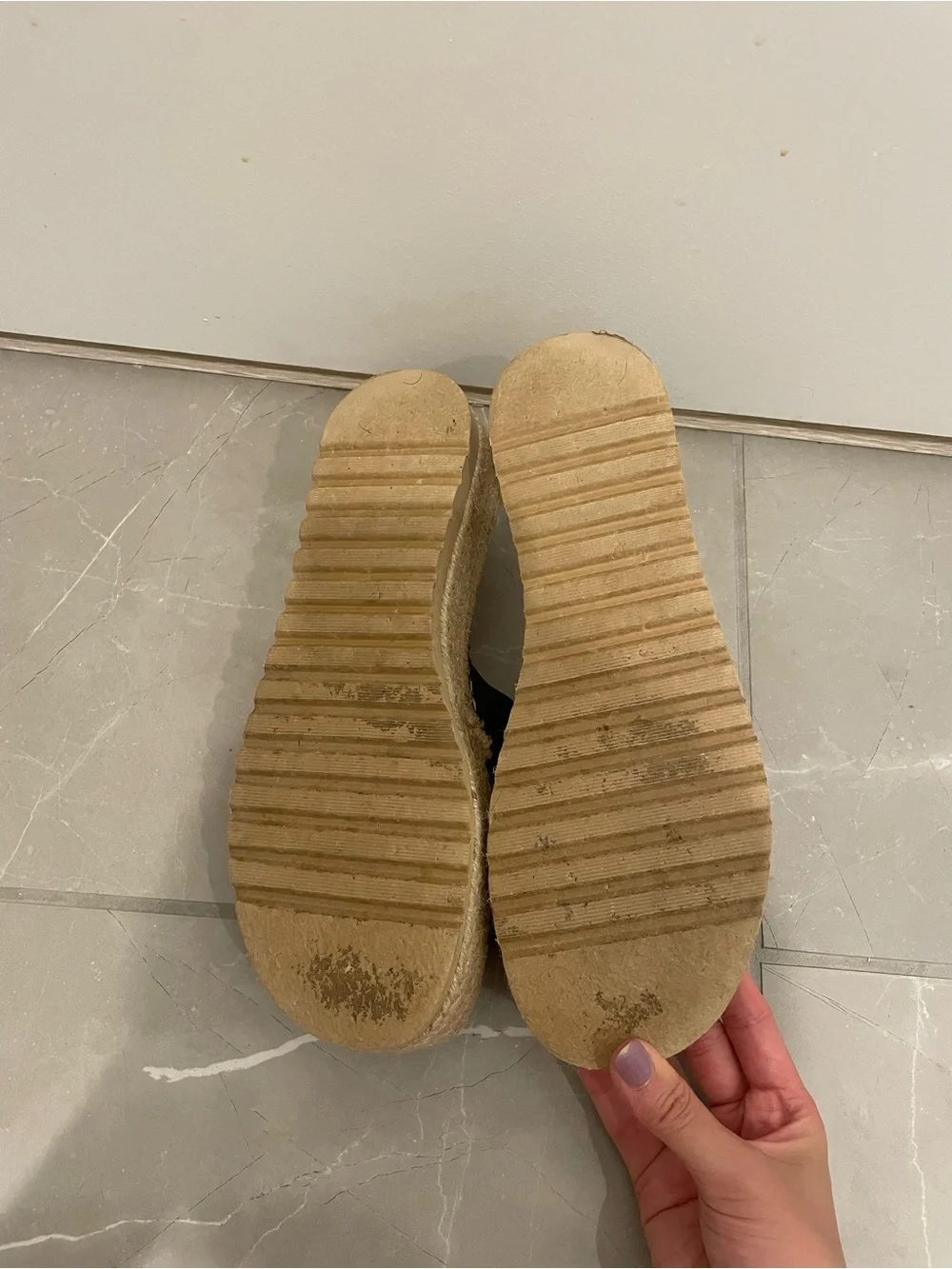 BEACH Platform Slip on Sandals Size 6